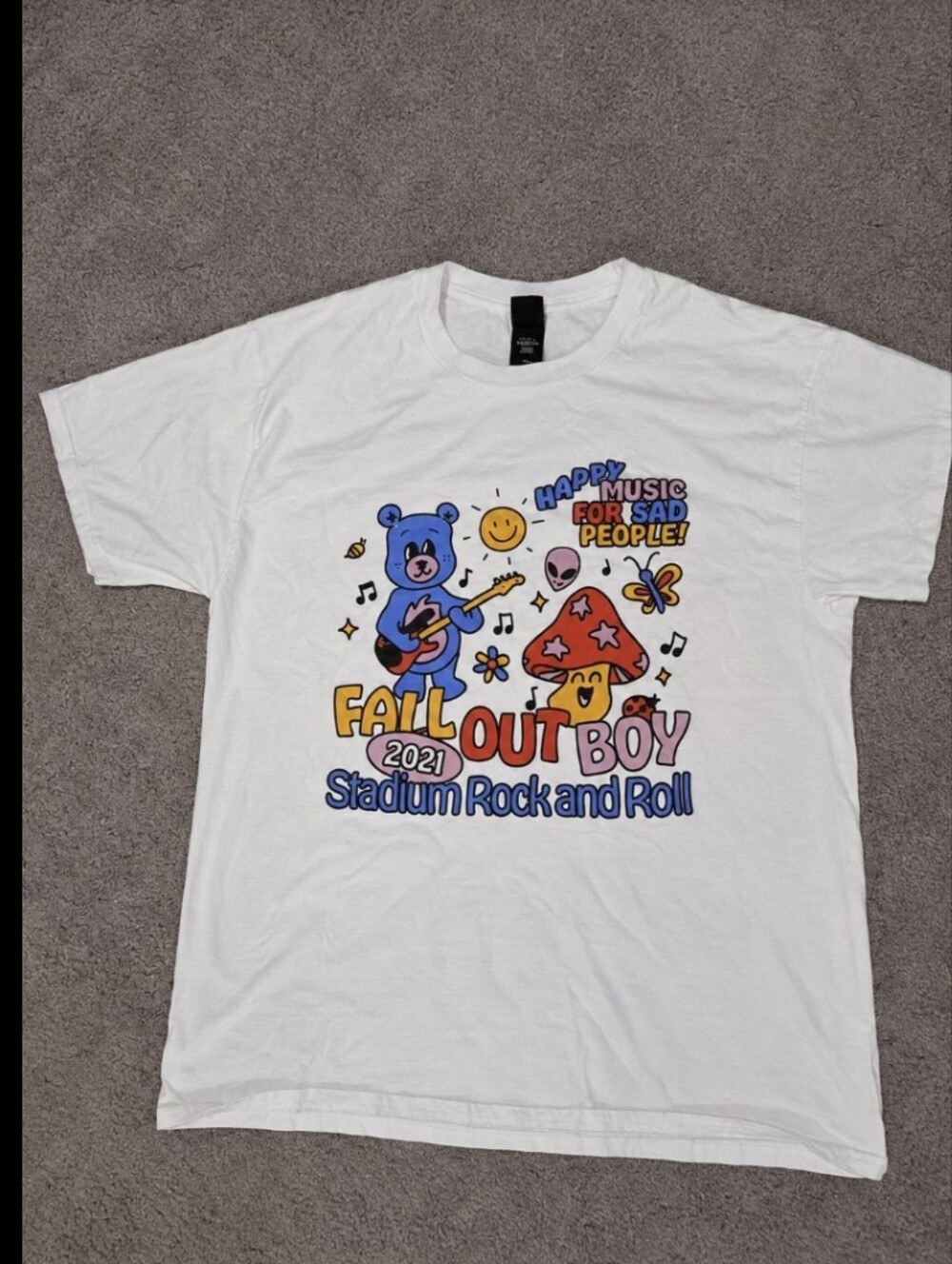 Fall Out Boy Official Tour Merch Graphic T-Shirt | Size MEDIUM